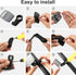 HESTYA 4 Pieces Bike Reflectors Kit, Front and Rear Safety Warning Reflectors for Handlebar and Seatpost