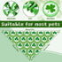 36Pcs, 18 18 27 Whaline St. Patrick's Day Dog Bandana Triangle Pet Scarf Adjustable Puppy Neckerchief Green Shamrock