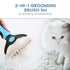 Cat Brush Dog Brush for Shedding - Dematting Tool for Long Haired Pets - Safe and Effective Comb, Large, Blue
