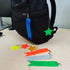 PATIKIL Safety Reflector Star Pendant, PVC Reflective Gear Keychain for Backpack Bag Jacket