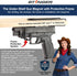 U2 Stinger Gun Magnet Mount, Magnetic Gun Mount Holster with Inner Barrel Support, Gun Magnets for Car, Truck, Safe