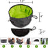 2 Pcs Collapsible Dog Bowls for Travel - Foldable, Portable for Food and Water (Green+Orange)