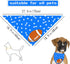 Football Dog Bandana Boy Girl Pets Bibs Scarf Triangle Adjustable Handkerchief,Holiday Bandanas for Medium Large