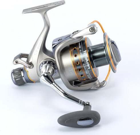 Yoshikawa Baitfeeder Spinning Reel, 5.5:1, 11 High Power Ball Bearings, 30Lb Drag, Saltwater/Freshwater