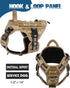 PETNANNY Tactical Dog Harness, Reflective Service Vest for Medium Large Dogs, Emotional Support with Padded Handle