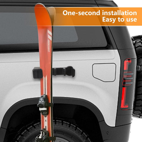 MIPON 2pcs Magnetic Ski Snowboard Vehicle Mountr & Fishing Rod Holde for Car Truck Bed Boat Wall Garage Door,Protection