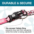 Max & Molly Leopard Pink Dog Collar with Safety QR Code Tag - Soft, Adjustable, Waterproof Collar for Dogs & Puppies