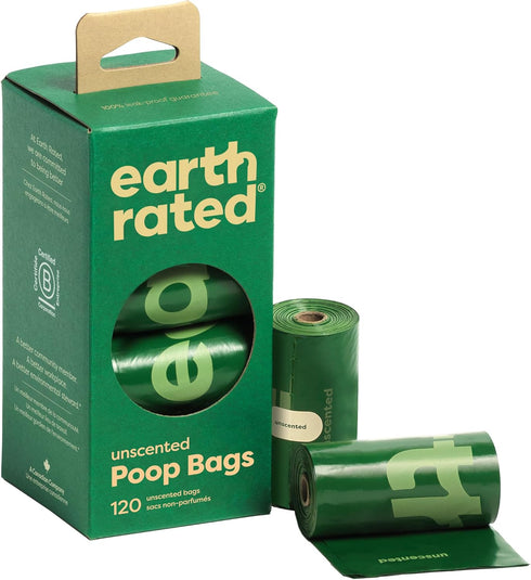 Earth Rated Poop Bags for Dogs Guaranteed Leak Proof and Extra Thick