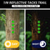 Sopoloray 100 Pcs Reflective Trail Marking Tacks,Sturdy Metal Push Pins with Glow Reflective Markers