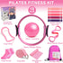 HELISAN Set, 13 5 Pilates Ring Equipment Home Pilates Kit for Women with Magic Ring with Dual Padded Handles, Small