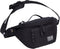 Rough Enough Black Cordura Mens Fanny Pack, Tactical Crossbody Waist Pack for Hiking and Fishing