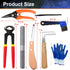 8 inch (8 Trimmers Trimming Farrier Tools Kit Piece) Horse Goat Hoof Carbon Steel Nippers Shears Nail Clipper, Mini