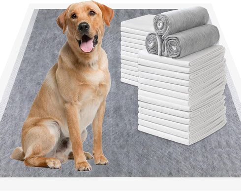 Extra Large Pee Pads for Dogs - 30"x36" Puppy Pads Activated Charcoal