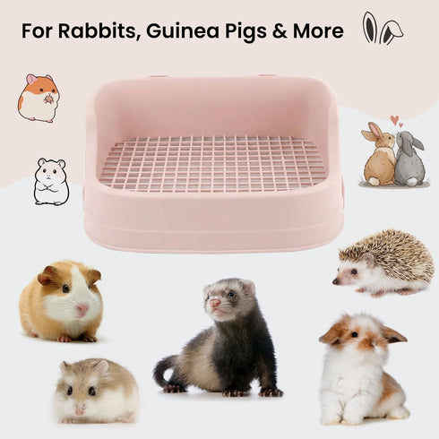 sturion Extra Large Rabbit Litter Box, Bunny Litter Box with Removable Top and Bottom, Corner Bunny Potty Training