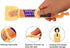 2 Pack Cat Strip Feeder, Cat Food Dispenser Spoon, Multi Functional Treat Squeeze Spoon for Cat Bar Treats, Yellow