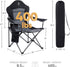 2 Pack EVER ADVANCED Folding Camping Chair with High Back Padded Oversized Portable Lawn Chairs Lightweight Sturdy