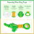 Plush Squeaky Dog Toy with Crinkle Paper and Tug of War Handle for Small Medium Large Dogs