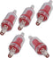 Plastic Air Pump Check Valves, Non-Return Check Valve for Fish Tank, 2.1x 0.58 Inch (Red, 5 Pcs)