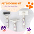 Tobby's Pet's 3-Piece Set Tobbys Pets Pet Grooming Kit Dog & Cat Brush with Dematting Tool, Deshedding Brush