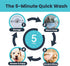 5-MinutePetBath Quick and Gentle Dog Shower Attachment for Shower Head, Portable Pet Wash Station, Dog Washing Kit, Blue