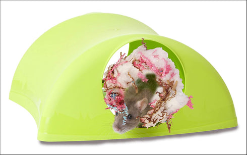 Lixit Critter Hollow Igloo Hidaway Home for Guinea Pigs, Chinchillas, Rats, and Other Small Animals, Assorted