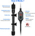 Adjustable Mini Aquarium Heater, 200W Submersible Small Fish Tank Heater with Digital Display