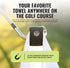 Stripebird Magnetic Clip for Any Towel (Black) - Highest Strength Magnet for Golf Towel - Removable - Golf Towels