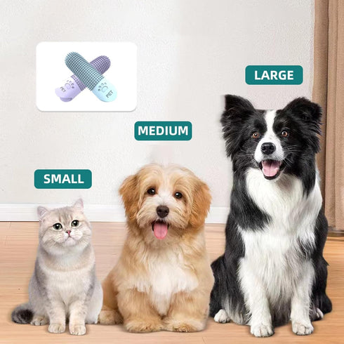 Generic 360 4-Pack) Silicone Finger Toothbrush for Dogs & Cats - Oral Care, Breath Freshening, Tartar & Stain Removal