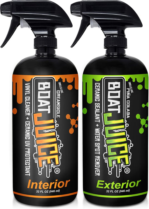 Boat Juice Interior & Exterior Boat Cleaner 32oz Bundle - Boat Water