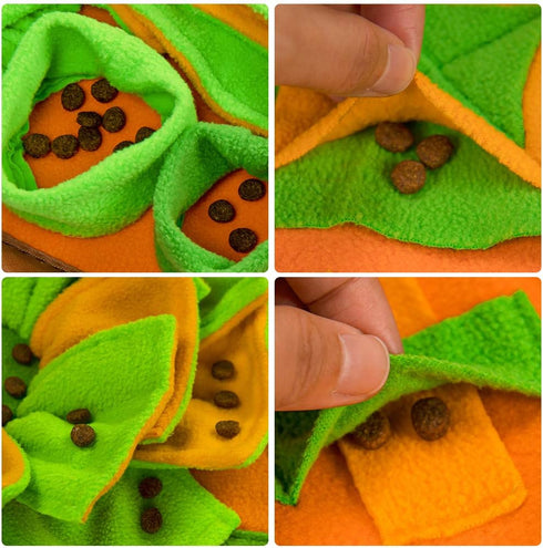 AWOOF Snuffle Mat for Dogs - Interactive Nosework Feeding Mat, Pet Puzzle Toy for Training and Stress Relief