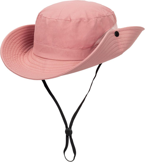Womens Outdoor Bucket Hat, UV-Protection Foldable Sunhat for Beach Fishing Hiking