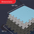 3/8" 12"x12" We Sell Mats Thick Multipurpose EVA Foam Exercise Floor Mat, Interlocking Kid-Friendly Tiles, Anti-Fatigue
