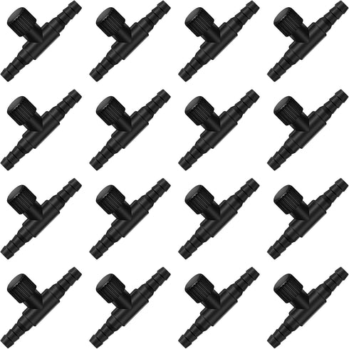 30 Pieces Aquarium Air Valve, Single Way Plastic Control Valves for 4 mm Hose Air Pump