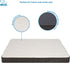 Best Pet Supplies Cute Dog Crate Mat Flat Bed, Waterproof Exterior, Thick Orthopedic Egg Foam Mattress, Brown, 41X29X4
