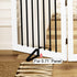 Freestanding Pet Gate Metal Support Feet, Triangle Set of 2 for Extra Wide Foldable Dog Gate, Black