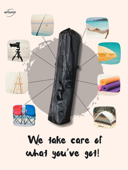 Pack: Pack Adventure & Organization Power Large Black Camp Chair Bag + Transparent & Store Bag