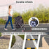 Dkeli 4 Wheel Pet Stroller Cat Dog Cage Stroller Travel Folding Carrier with Cup Holder and Removable Lining for Small