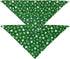 2 Pack, LosFong St. Patrick's Day Dog Bandanas Reversible Triangle Shamrocks Leprechaun Hat Pet Scarf for Boys