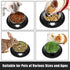 2Pcs Non-Slip Stainless Steel Cat Bowls, Unbreakable 7 Oz Dishes, Removable Rubber Base, Suitable for Indoor Pets