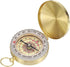 PATIKIL Camping Survival Compass - Brass Pocket Compass Glow in The Dark for Hiking, Camping, Hunting Navigation