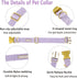 Babole Nylon Dog Collars in Lavender for Small Puppy Dogs, 13 Colors, Adjustable Soft Comfortable Collars with Safety