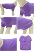 Lovelonglong Bulldog Clothes - Blank T-Shirt Tee for French Bulldog, English Bulldog, American Pit Bull, Pugs - Purple