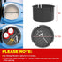 Kayak Storage Bucket, Hatch Container Replacement for Lifetime Kayaks, Fishing Storage Bin Fit Hatch Opening 6 7/8"