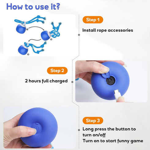 Interactive Touch Activated Dog Ball Toy