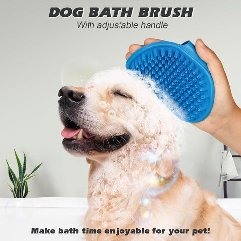 2PCS Dog Brush Set - Double Sided Dog Hair Brush for Shedding & Bathing, Premium Pet Supplies for Short/Long Haired Dogs