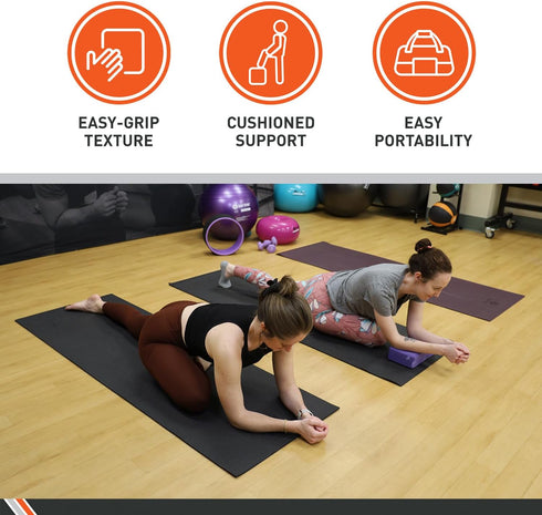 Body Sport High-Density Yoga Mat - Non-Slip & Shock Absorbent