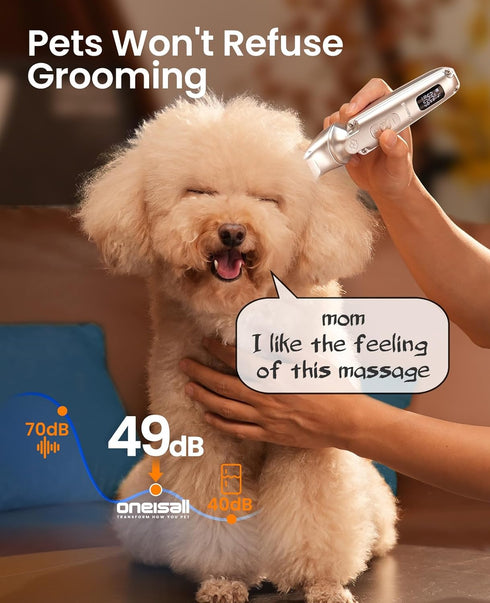 Trimmer 4 1 3 (7000 oneisall Small Dog Clippers and Paw with Low Noise, - in - Cordless Dog Grooming Kit with - Level