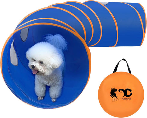 Dog Agility Tunnel with Breathable Mesh, Training Equipment with Carry Bag