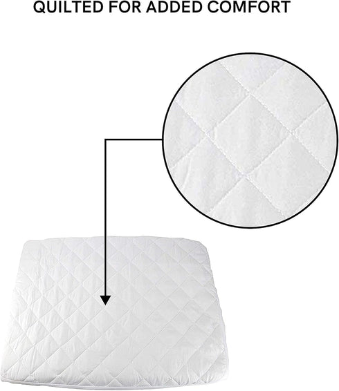 Midlee Quilted Waterproof Dog Bed Cover, Mattress Protector for Pee (24" x 18")