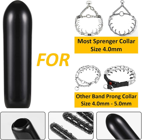Prong Collar Covers 4.0mm Designed for Herm. Sprenger Collar (50 Tips per Pack), Vinyl Comfort Prong Tips for 4.0mm Dog Pinch Collar